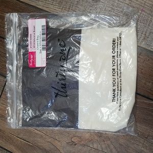 Thirty One Cheers Bag Natural with Brown  Wine Bottle holder Gift Bag Trinket